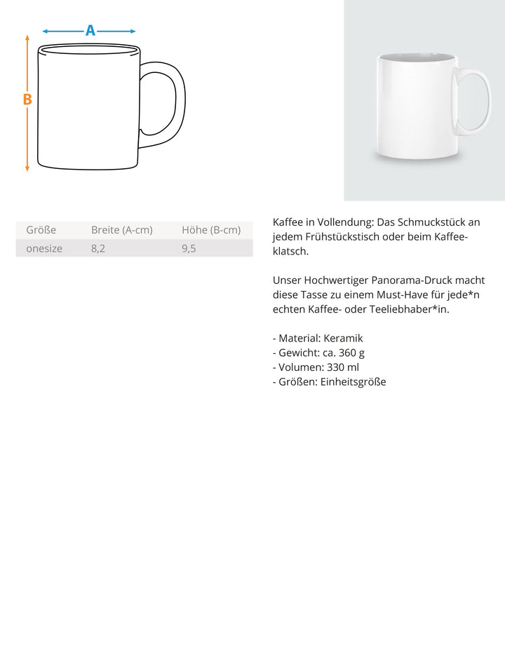 Dackelshirts Größenwahnsinn (Kurzhaar) - Tasse White / OneSize