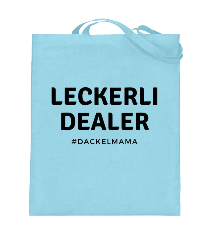 Dackelshirts Leckerli Dealer - Jutebeutel Light Blue / 38cm-42cm