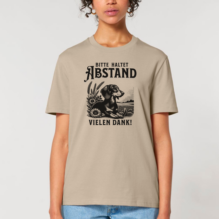 Abstand (Kurzhaar) - Bio Unisex T-Shirt (Front- und Backprint)