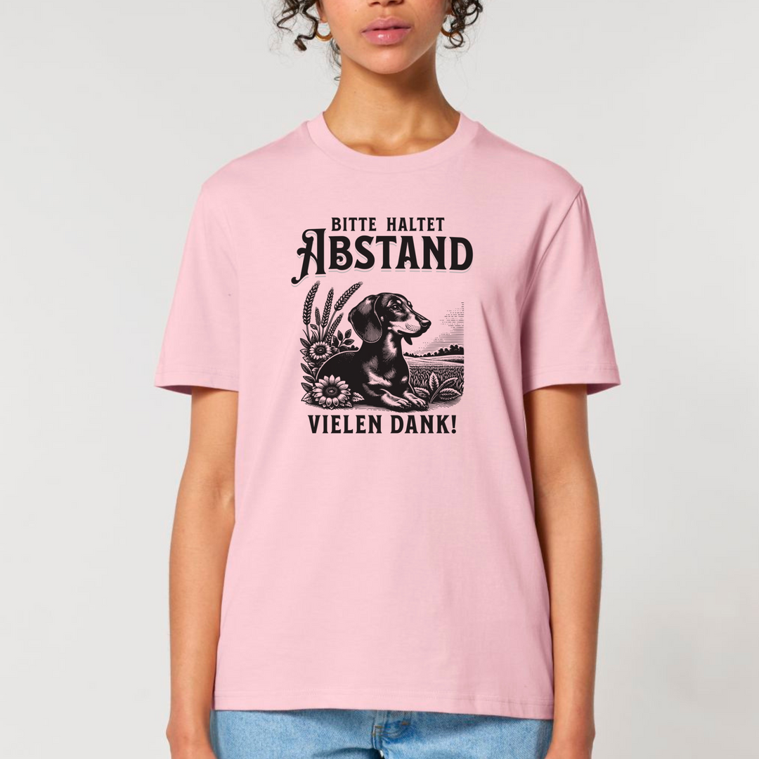 Abstand (Kurzhaar) - Bio Unisex T-Shirt (Front- und Backprint)