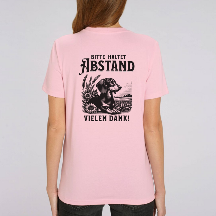 Abstand (Kurzhaar) - Bio Unisex T-Shirt (Front- und Backprint)