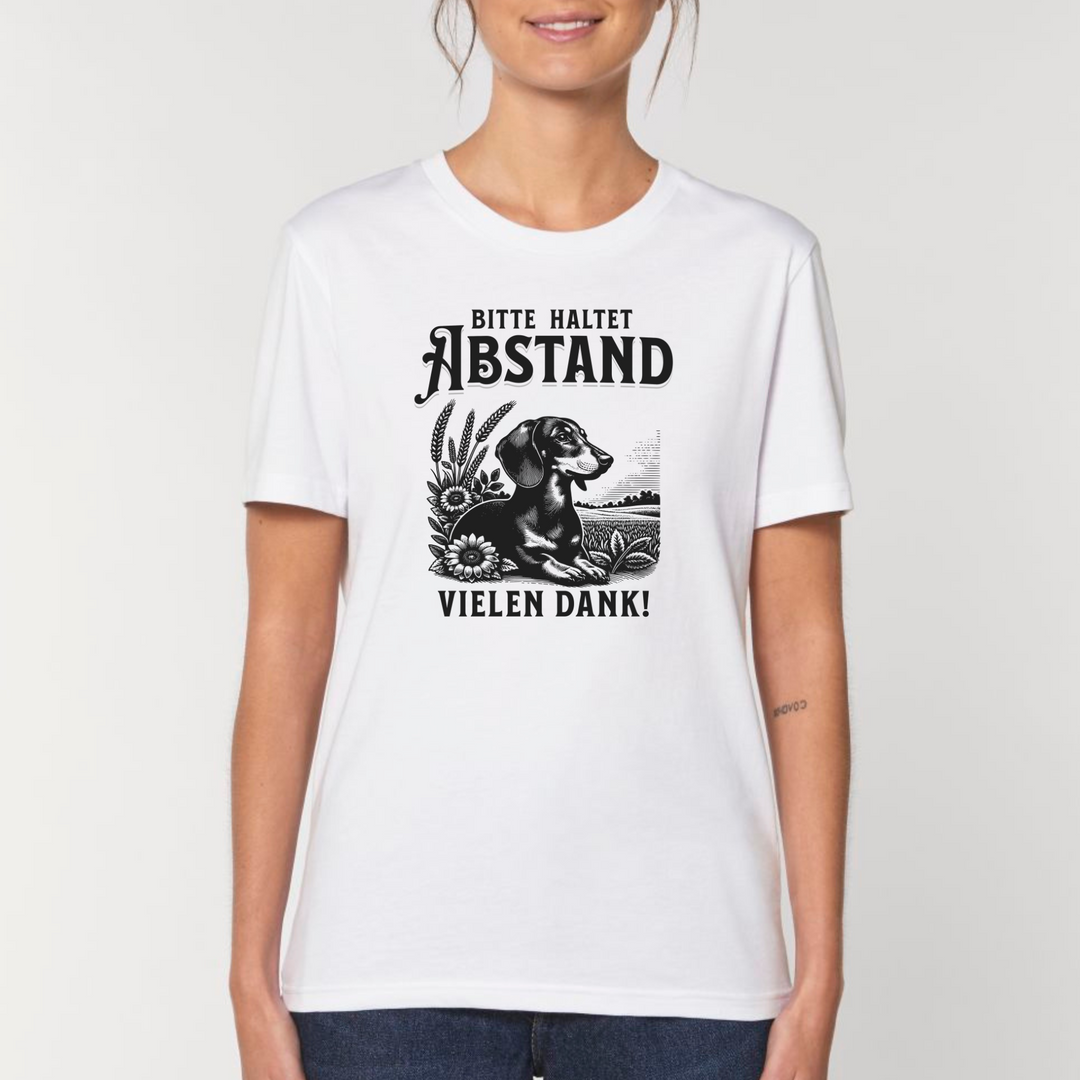 Abstand (Kurzhaar) - Bio Unisex T-Shirt (Front- und Backprint)