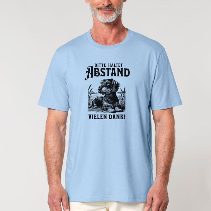 Abstand (Rauhaar) - Bio Unisex T-Shirt (Front- und Backprint)