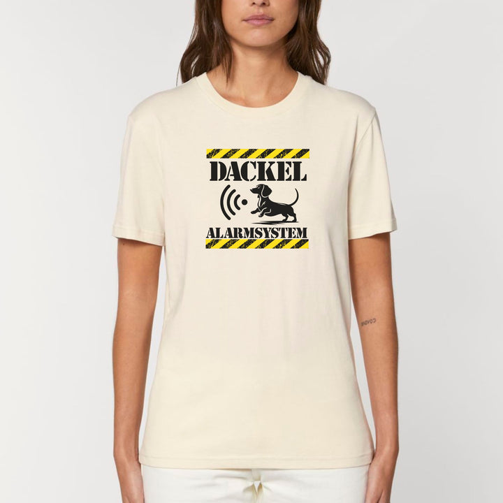 Dackelshirts Dackel Alarmsystem (Kurzhaar) - Bio Unisex T-Shirt Natural Raw / XS