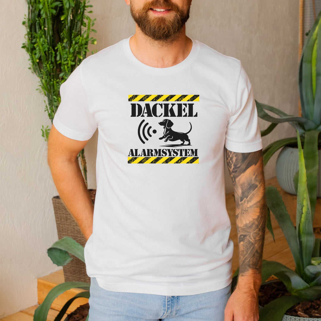 Dackel Alarmsystem (Kurzhaar) - Bio Unisex T-Shirt