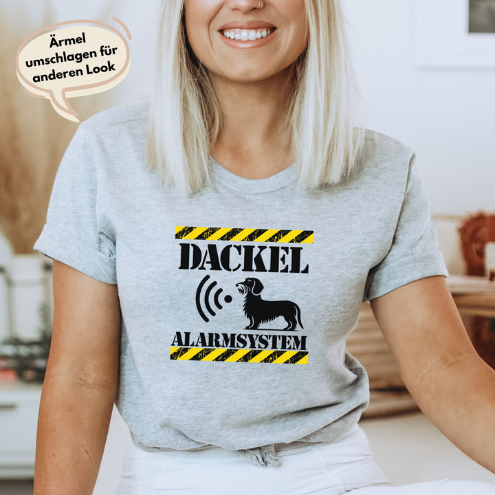 Dackel Alarmsystem (Rauhaar) - Bio Unisex T-Shirt