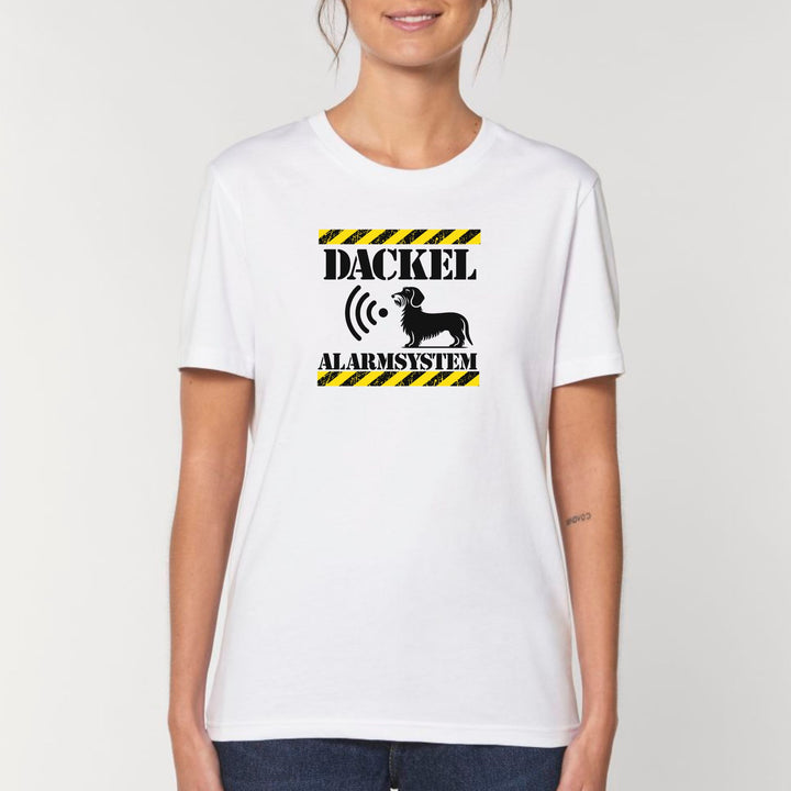 Dackelshirts Dackel Alarmsystem (Rauhaar) - Bio Unisex T-Shirt White / XS