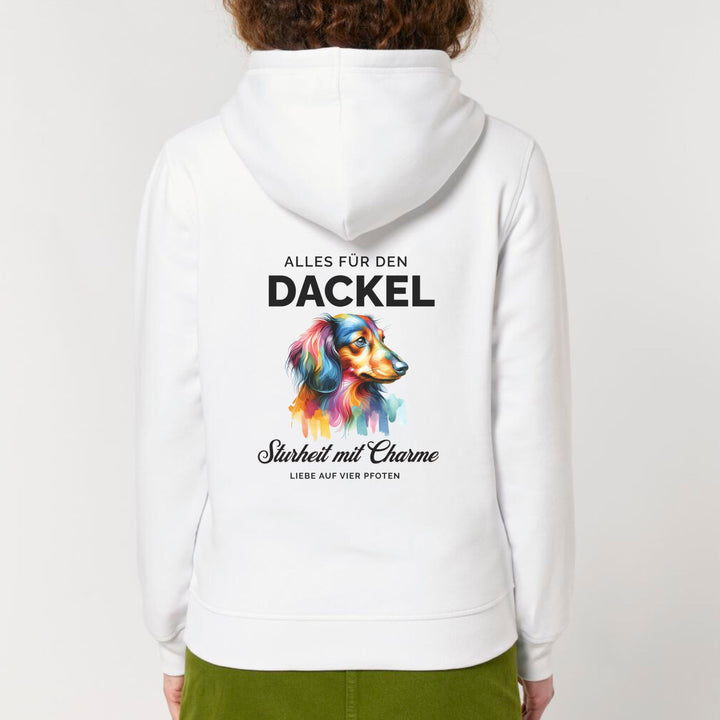 Alles für den Dackel (Langhaar) - Bio Unisex Hoodie