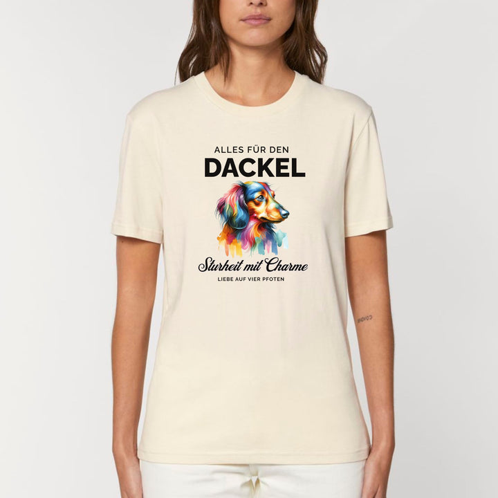 Alles für den Dackel (Langhaar) - Bio Unisex T-Shirt