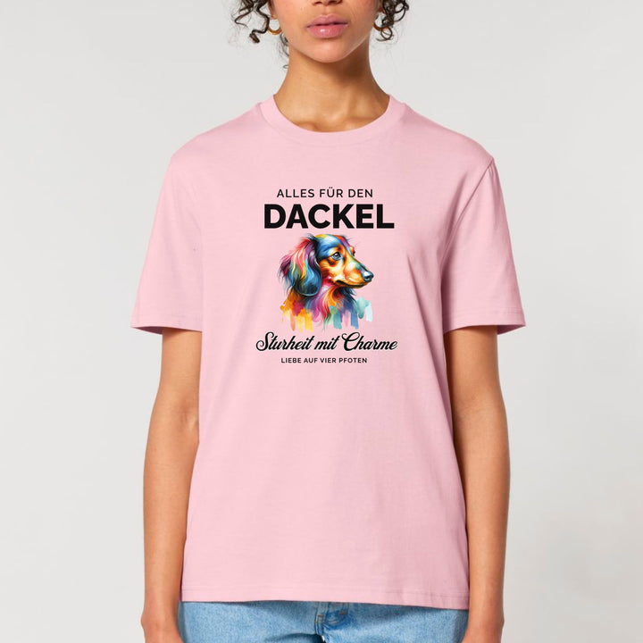 Alles für den Dackel (Langhaar) - Bio Unisex T-Shirt