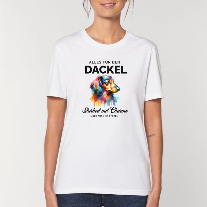 Alles für den Dackel (Langhaar) - Bio Unisex T-Shirt