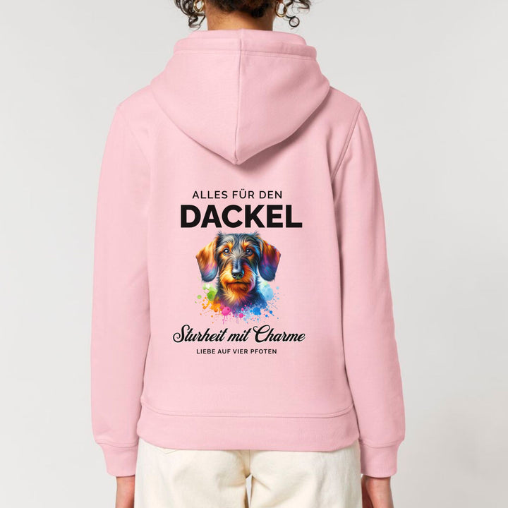 Alles für den Dackel (Rauhaar) - Bio Unisex Hoodie