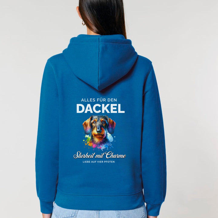 Alles für den Dackel (Rauhaar) - Bio Unisex Hoodie