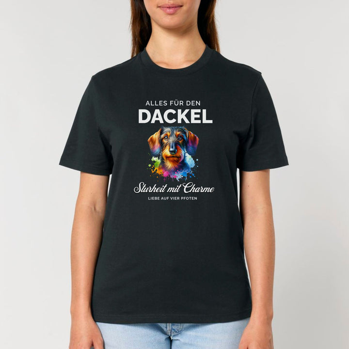 Alles für den Dackel (Rauhaar) - Bio Unisex T-Shirt