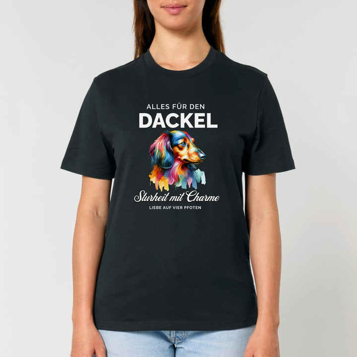 Alles für den Dackel (Langhaar) - Bio Unisex T-Shirt