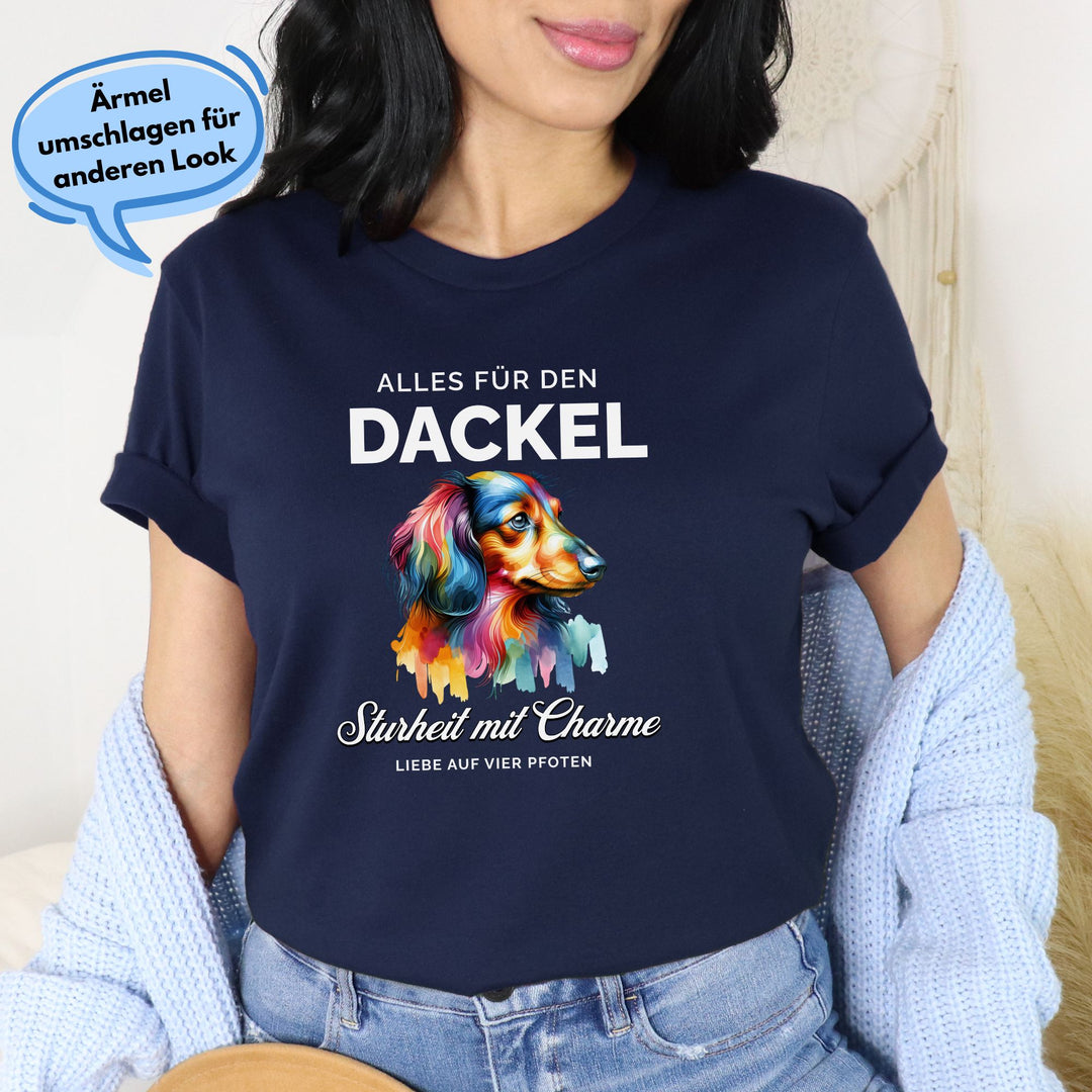 Alles für den Dackel (Langhaar) - Bio Unisex T-Shirt