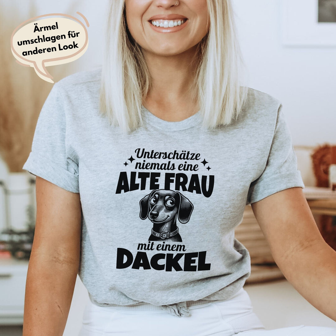 Alte Frau (Kurzhaar) - Bio Unisex T-Shirt