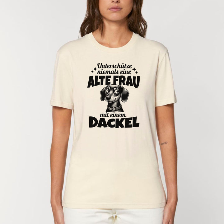 Alte Frau (Kurzhaar) - Bio Unisex T-Shirt