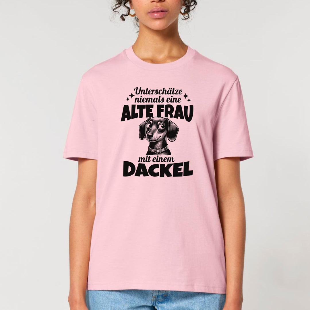 Alte Frau (Kurzhaar) - Bio Unisex T-Shirt