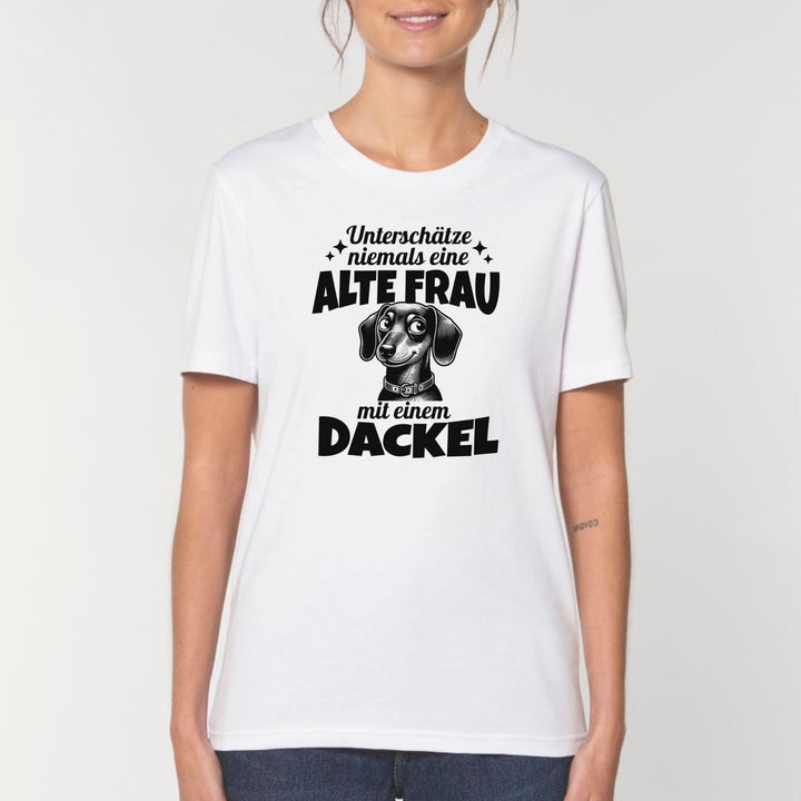 Alte Frau (Kurzhaar) - Bio Unisex T-Shirt