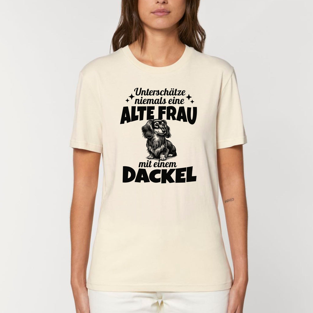 Alte Frau (Langhaar) - Bio Unisex T-Shirt