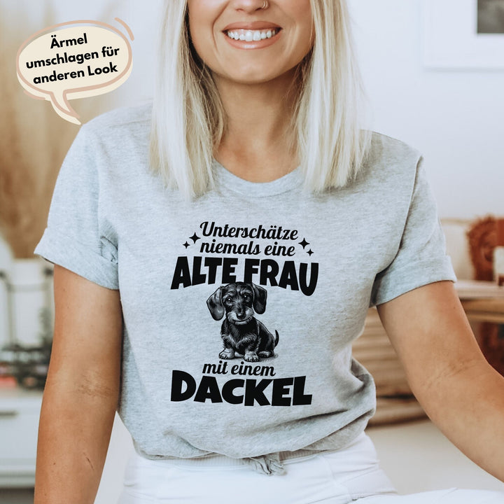 Alte Frau (Rauhaar) - Bio Unisex T-Shirt