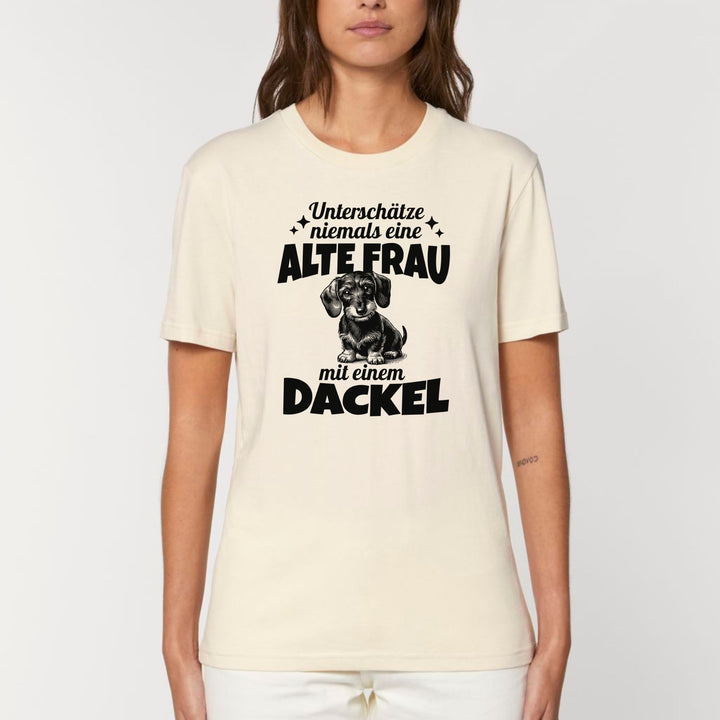 Alte Frau (Rauhaar) - Bio Unisex T-Shirt