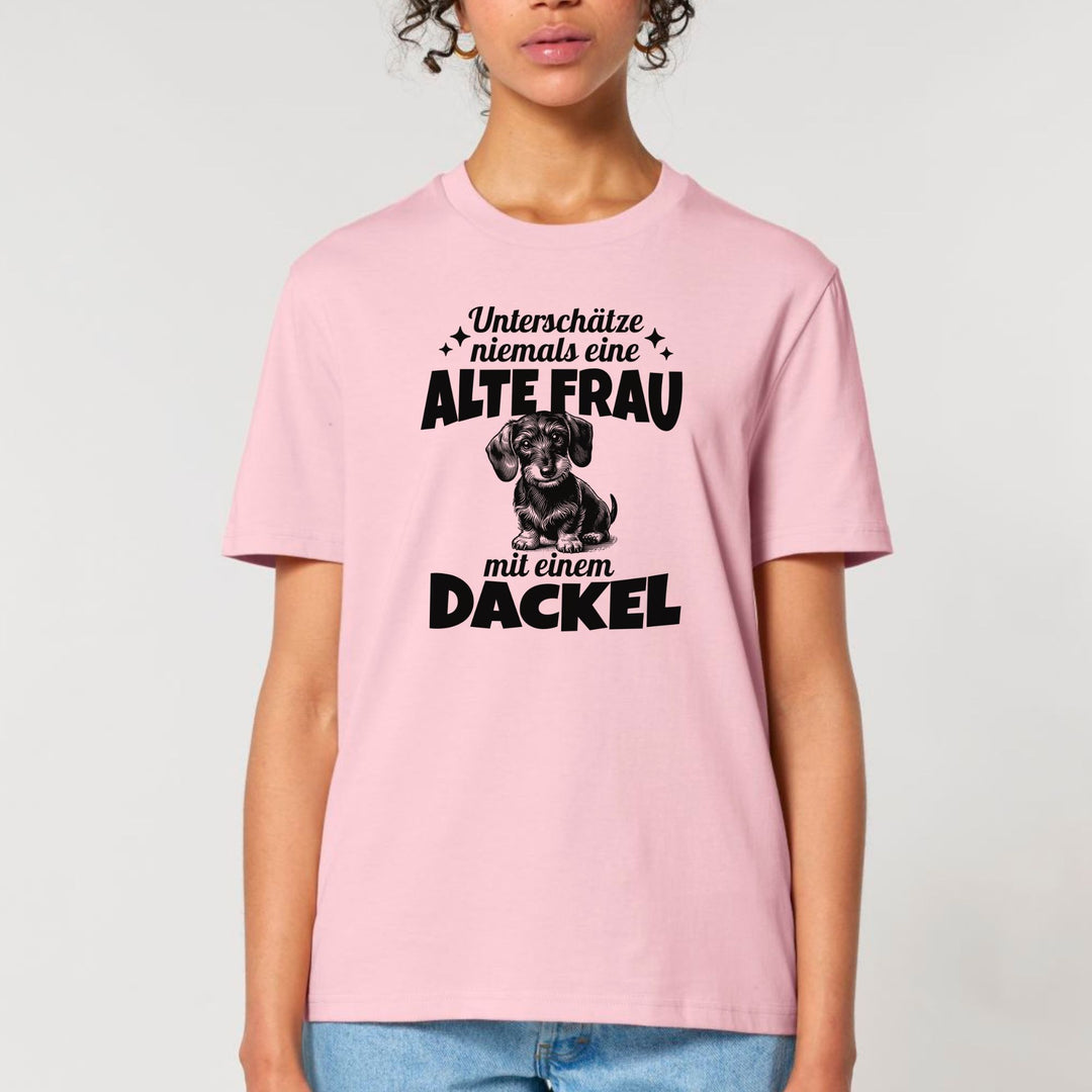 Alte Frau (Rauhaar) - Bio Unisex T-Shirt