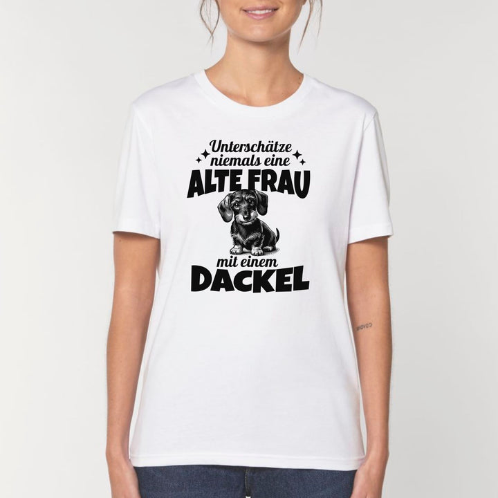 Alte Frau (Rauhaar) - Bio Unisex T-Shirt