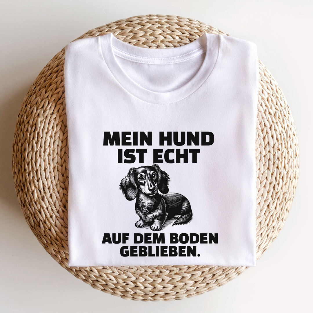 Auf dem Boden geblieben (Langhaar) - Bio Unisex T-Shirt