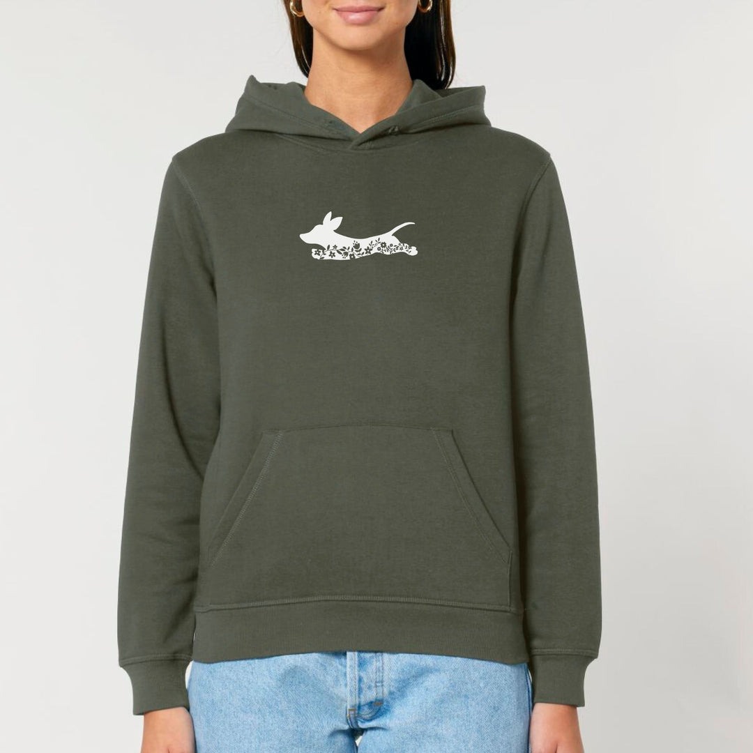 Blumendackel springt - Bio Unisex Hoodie