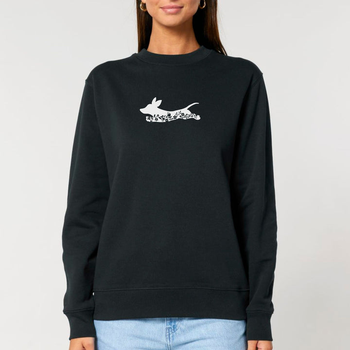 Blumendackel springt - Bio Unisex Sweatshirt