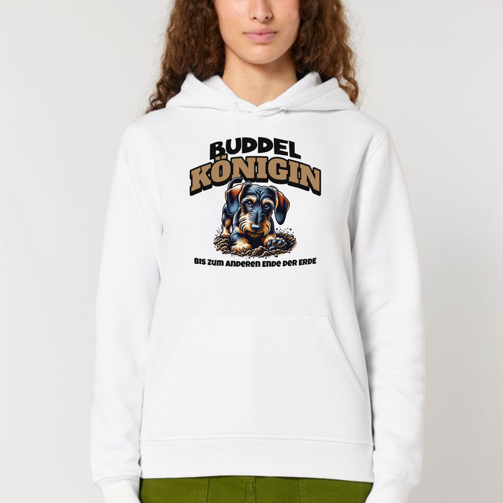 Buddelkönigin (Rauhaar) - Bio Unisex Hoodie