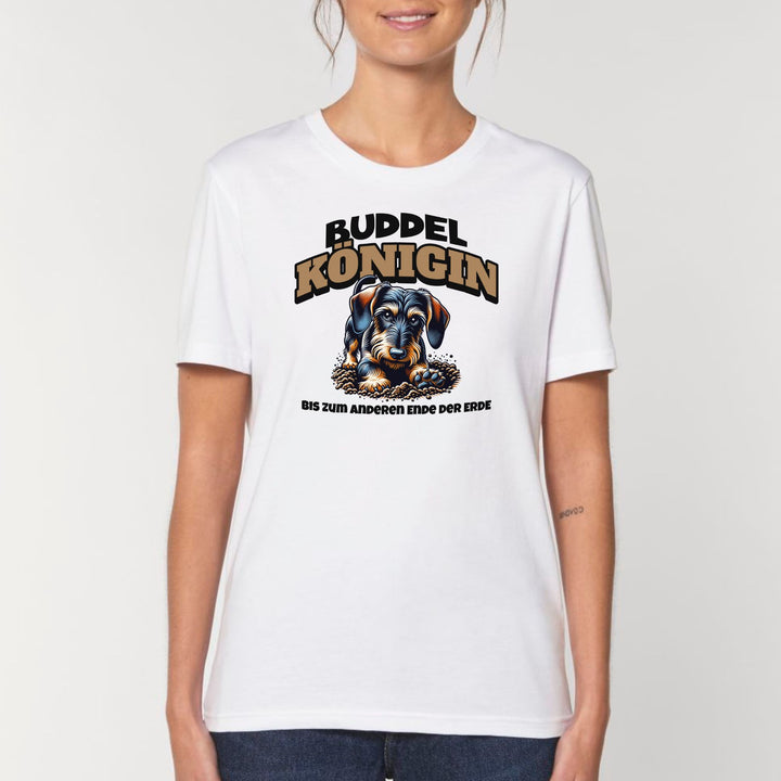 Buddelkönigin (Rauhaar) - Bio Unisex T-Shirt