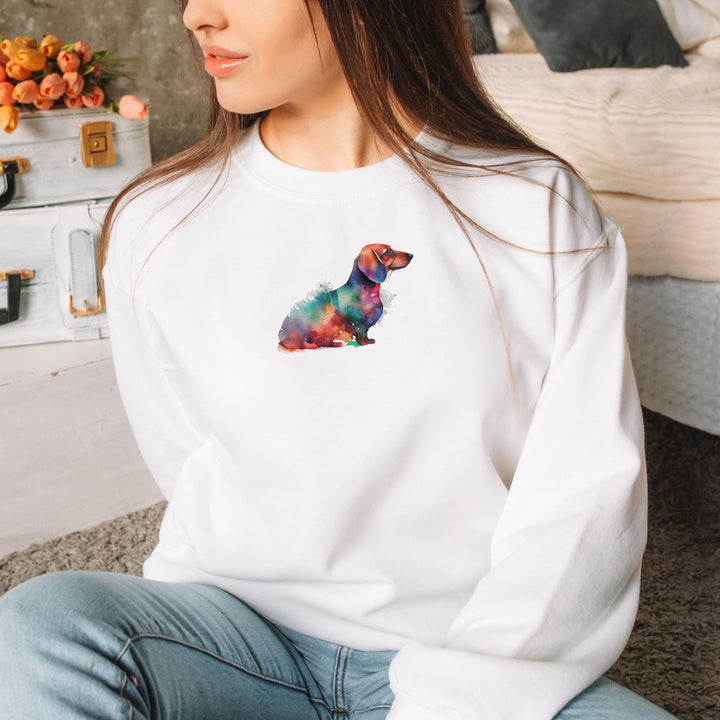 Bunter Dackel - Bio Unisex Sweatshirt