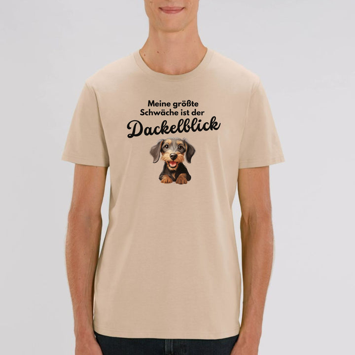 Dackelshirts Dackelblick 1 - Unisex Shirt Desert Dust / M