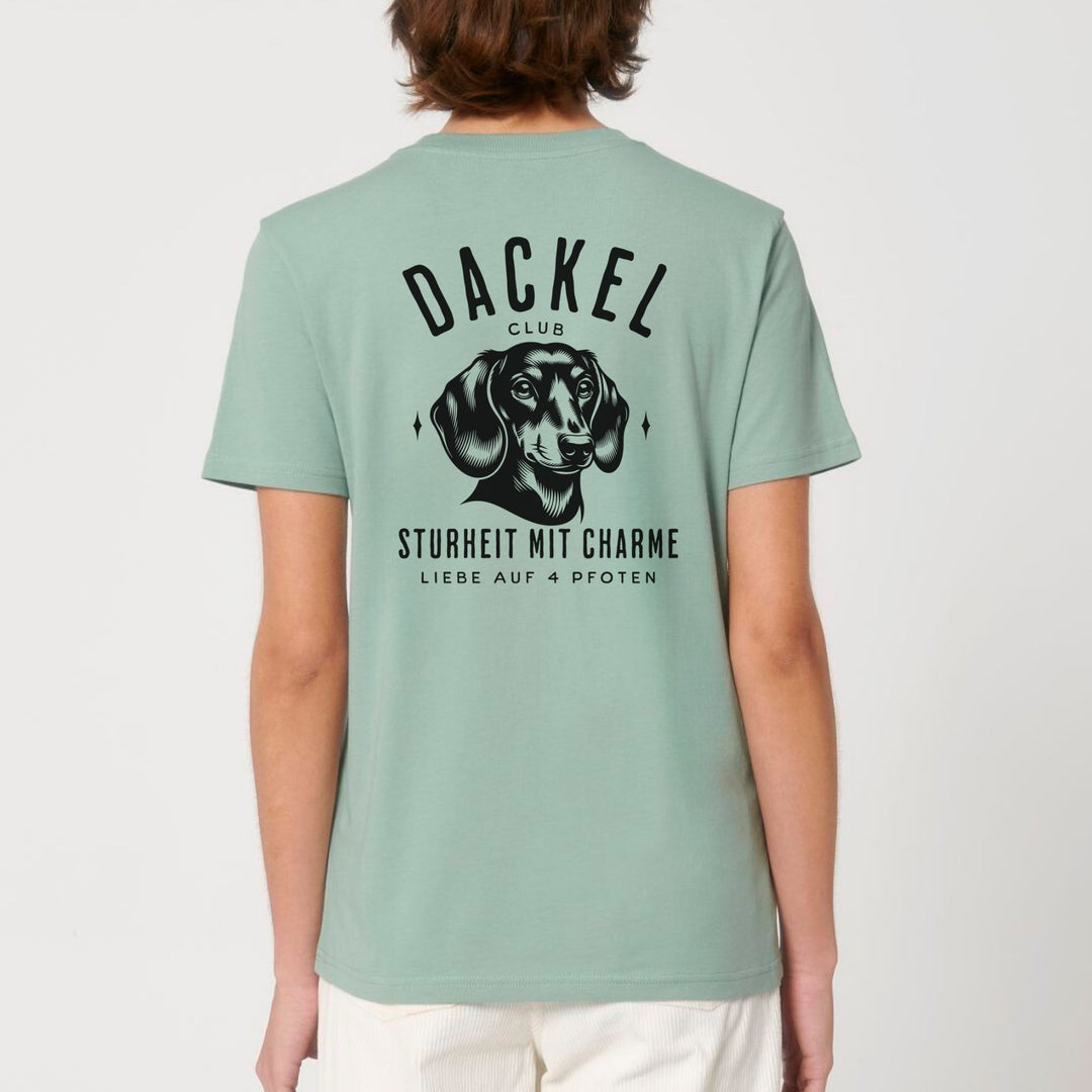 Dackelclub (Kurzhaar) - Bio Unisex T-Shirt (Front- und Backprint)