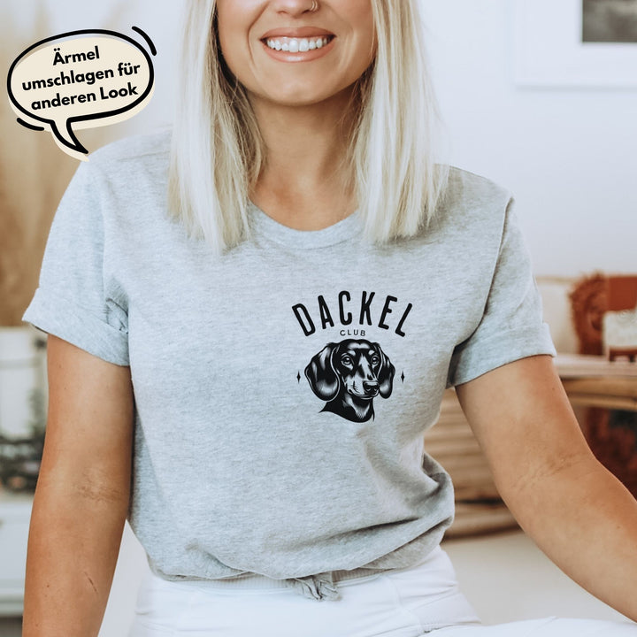 Dackelclub (Kurzhaar) - Bio Unisex T-Shirt (Front- und Backprint)