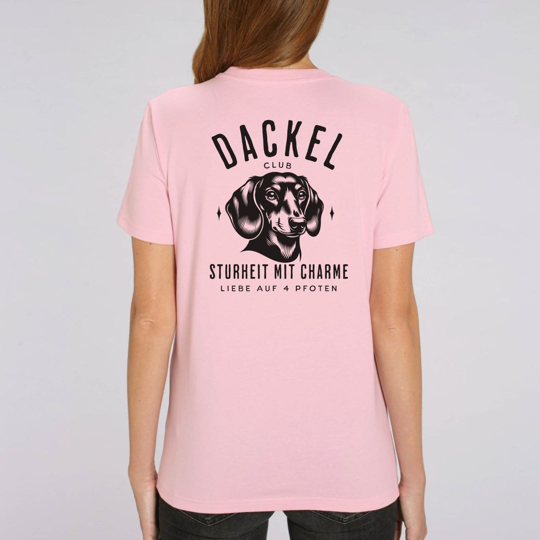 Dackelclub (Kurzhaar) - Bio Unisex T-Shirt (Front- und Backprint)