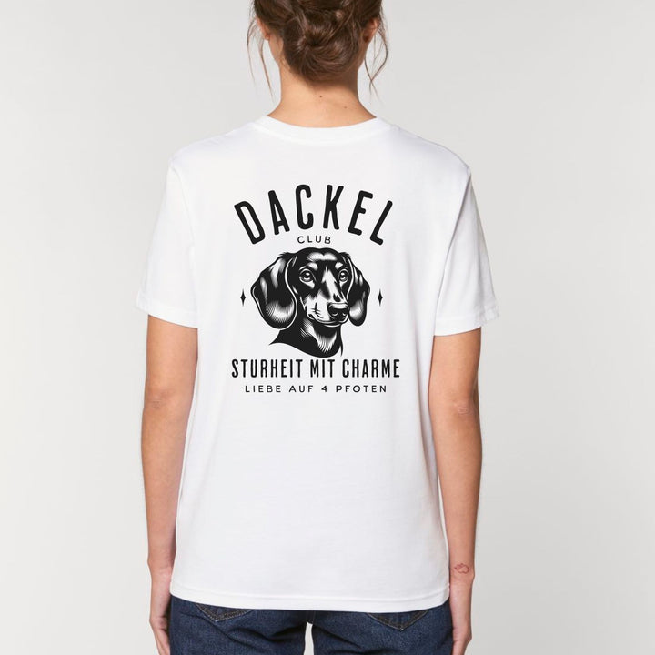 Dackelclub (Kurzhaar) - Bio Unisex T-Shirt (Front- und Backprint)