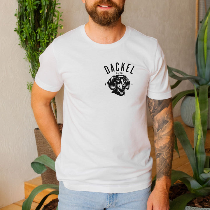 Dackelclub (Kurzhaar) - Bio Unisex T-Shirt (Front- und Backprint)