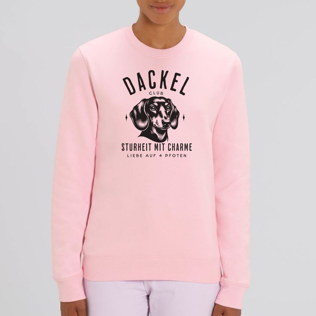 Dackelshirts Dackelclub (Kurzhaar) - Bio Unisex Sweatshirt Cotton Pink / XS