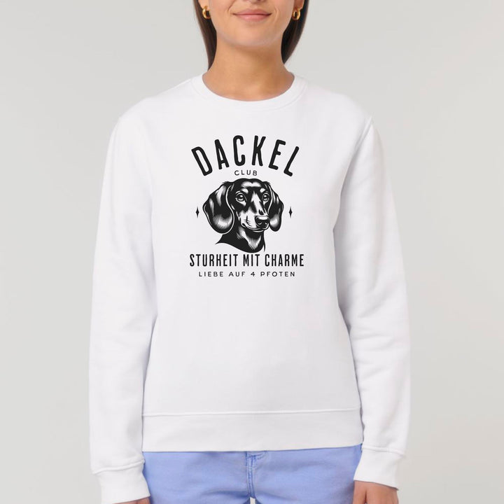 Dackelshirts Dackelclub (Kurzhaar) - Bio Unisex Sweatshirt White / XS