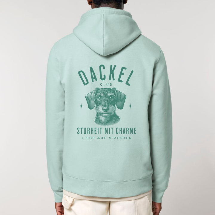 Dackelclub (Rauhaar) grün - Bio Unisex Hoodie