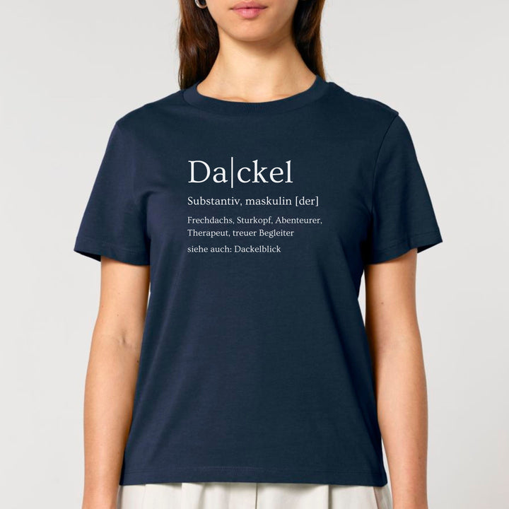 Dackelshirts Dackel Definition - Bio Frauen T-Shirt French Navy / XS