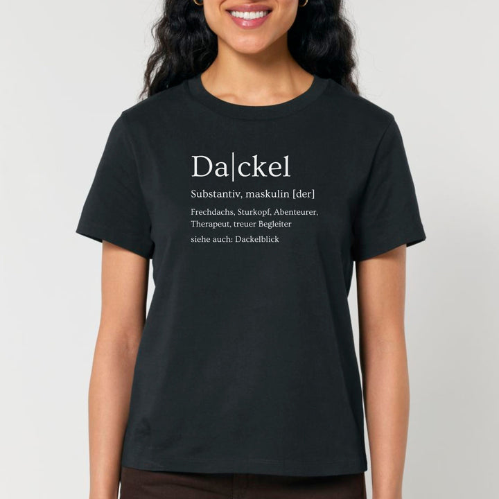 Dackelshirts Dackel Definition - Bio Frauen T-Shirt Black / XS