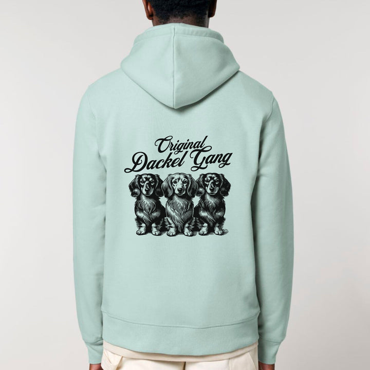 Dackel Gang (Langhaar) - Bio Unisex Hoodie