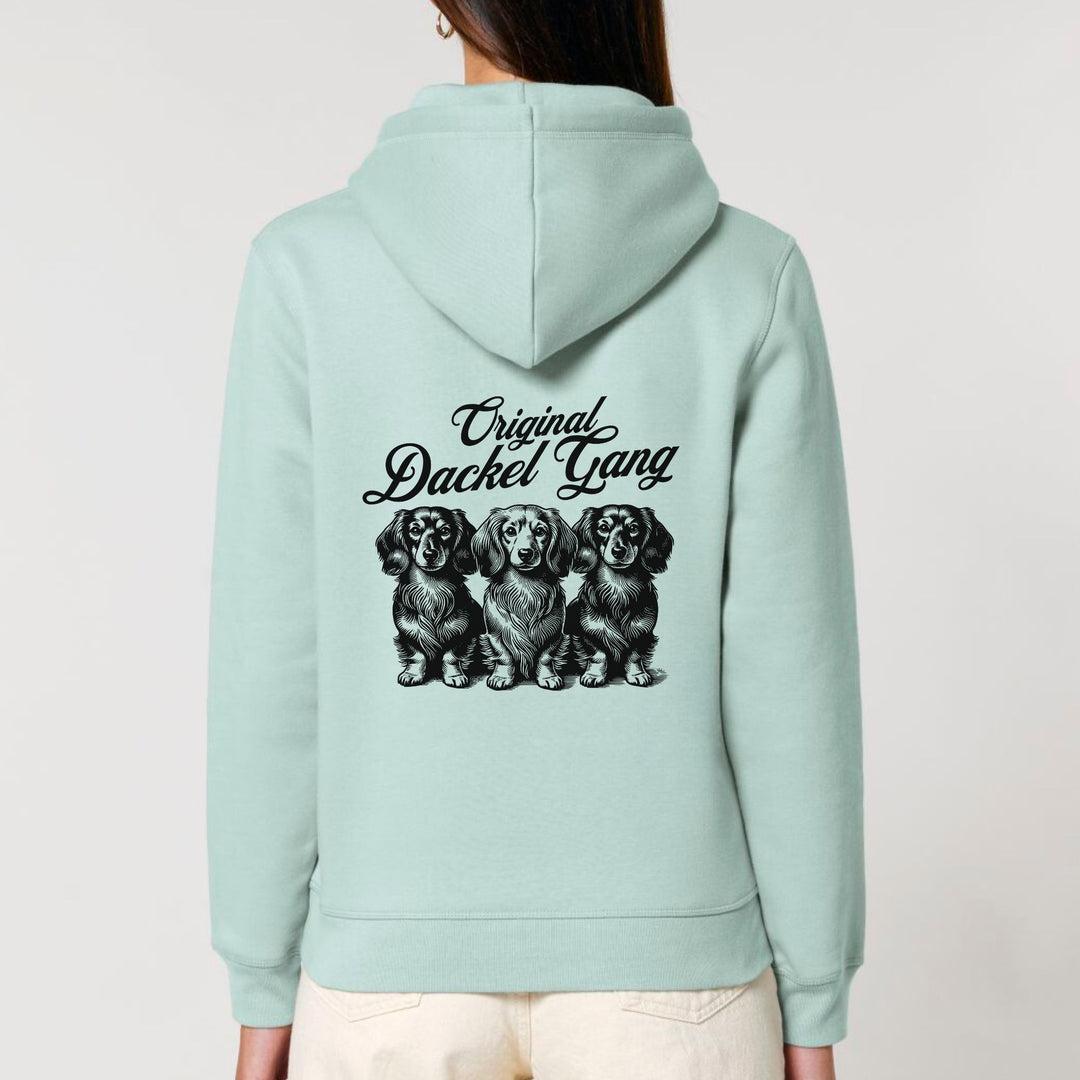 Dackel Gang (Langhaar) - Bio Unisex Hoodie