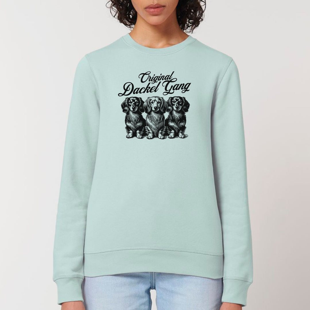 Dackel Gang (Langhaar) - Bio Unisex Sweatshirt