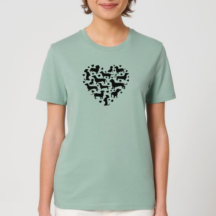 Dackelherz - Bio Unisex T-Shirt